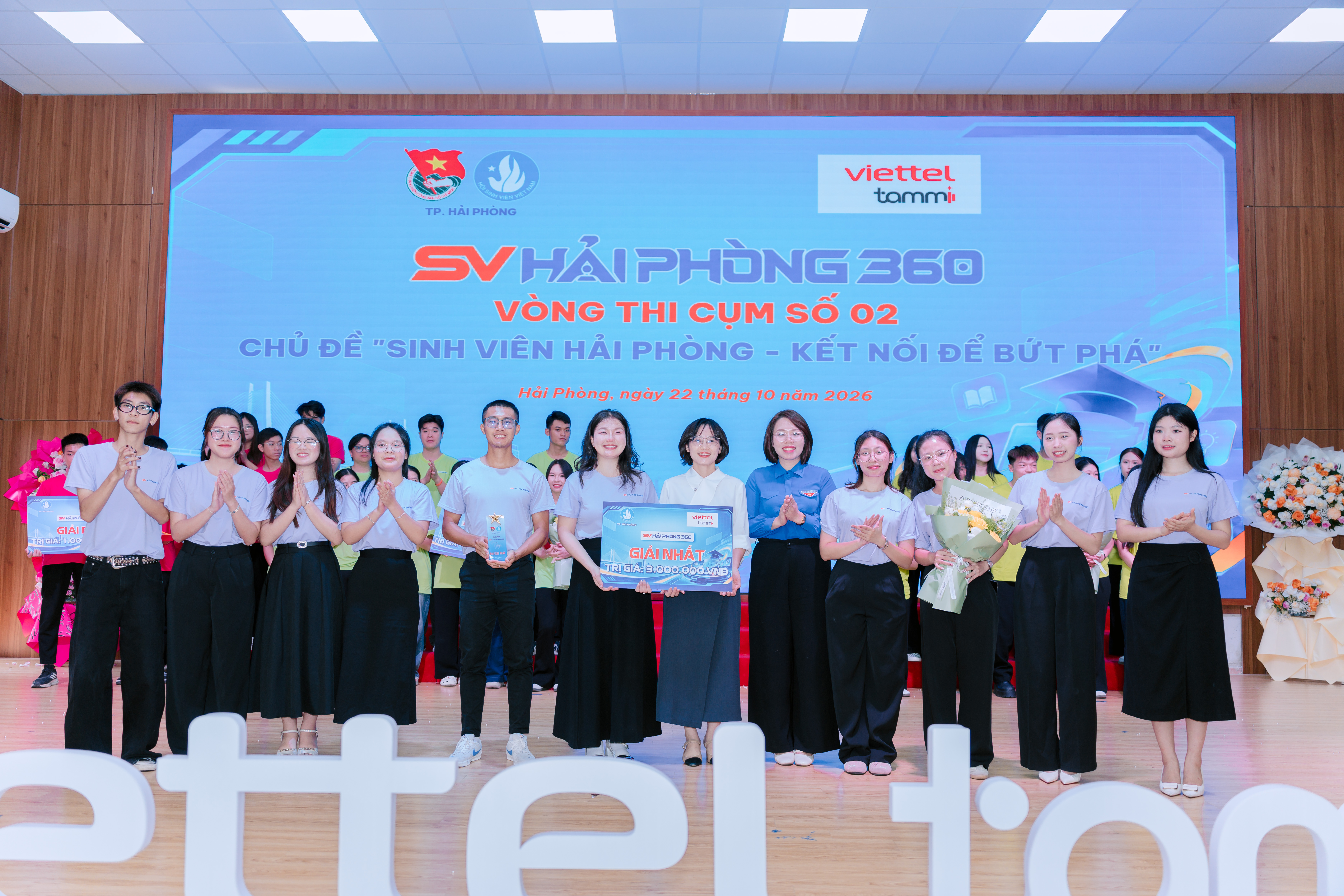 Đội thi trường Đại học Hải Phòng xuất sắc giành giải Nhất Vòng thi cấp cụm Cuộc thi Sinh viên Hải Phòng 360